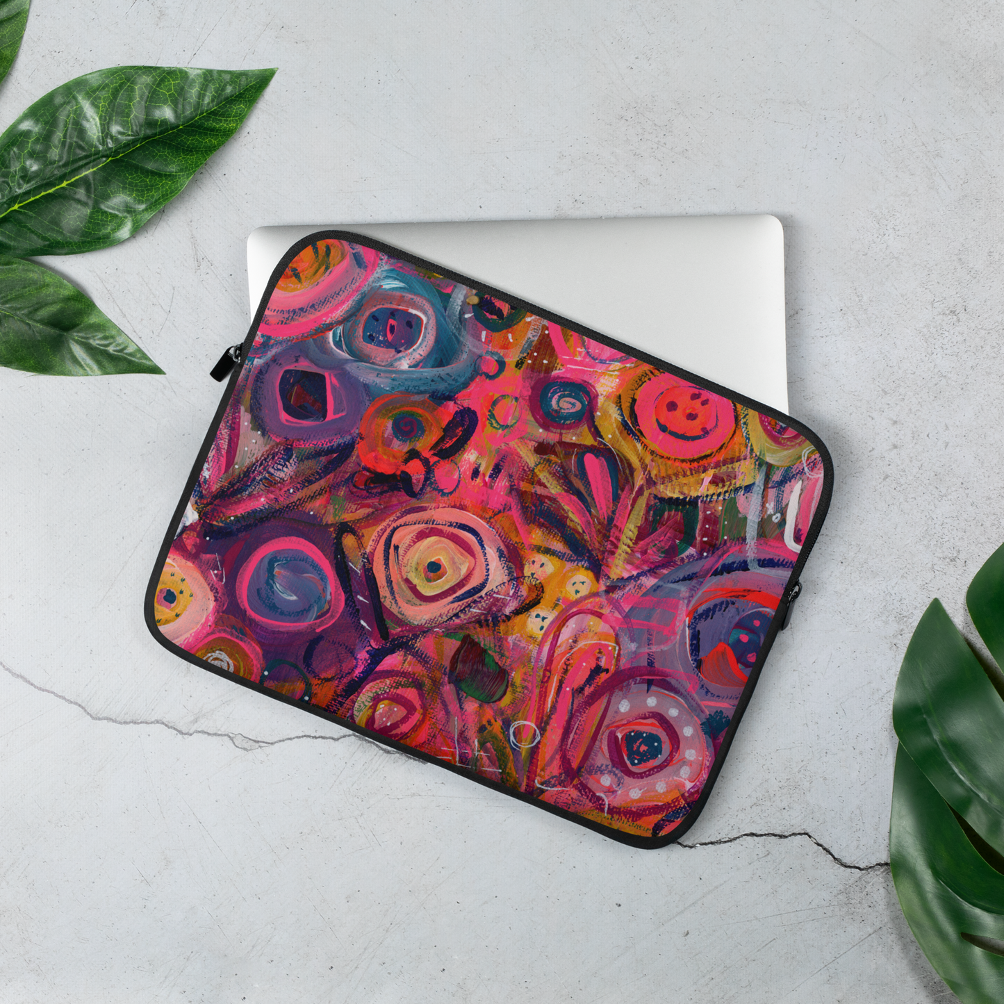 🌸 "Color Me Blushed" Laptop Sleeve | Splinter and Bloom