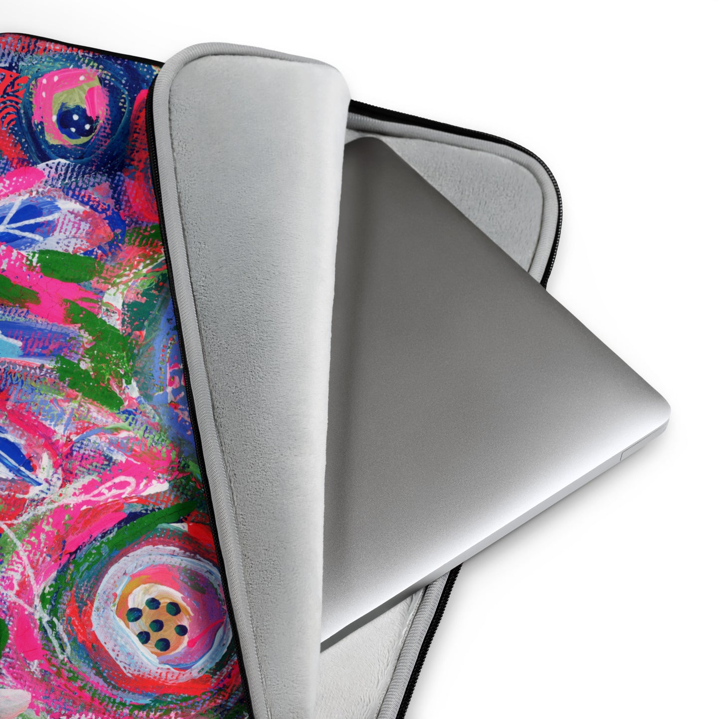 🌌 "Floral Nebulae" Laptop Sleeve | Splinter and Bloom
