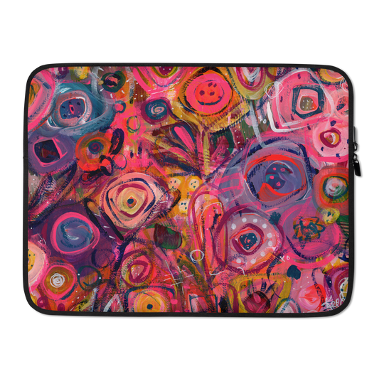 🌸 "Color Me Blushed" Laptop Sleeve | Splinter and Bloom