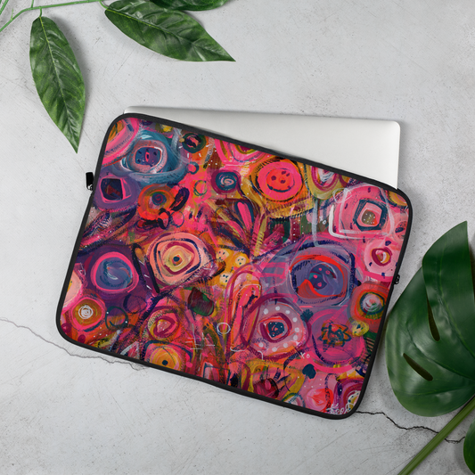 🌸 "Color Me Blushed" Laptop Sleeve | Splinter and Bloom
