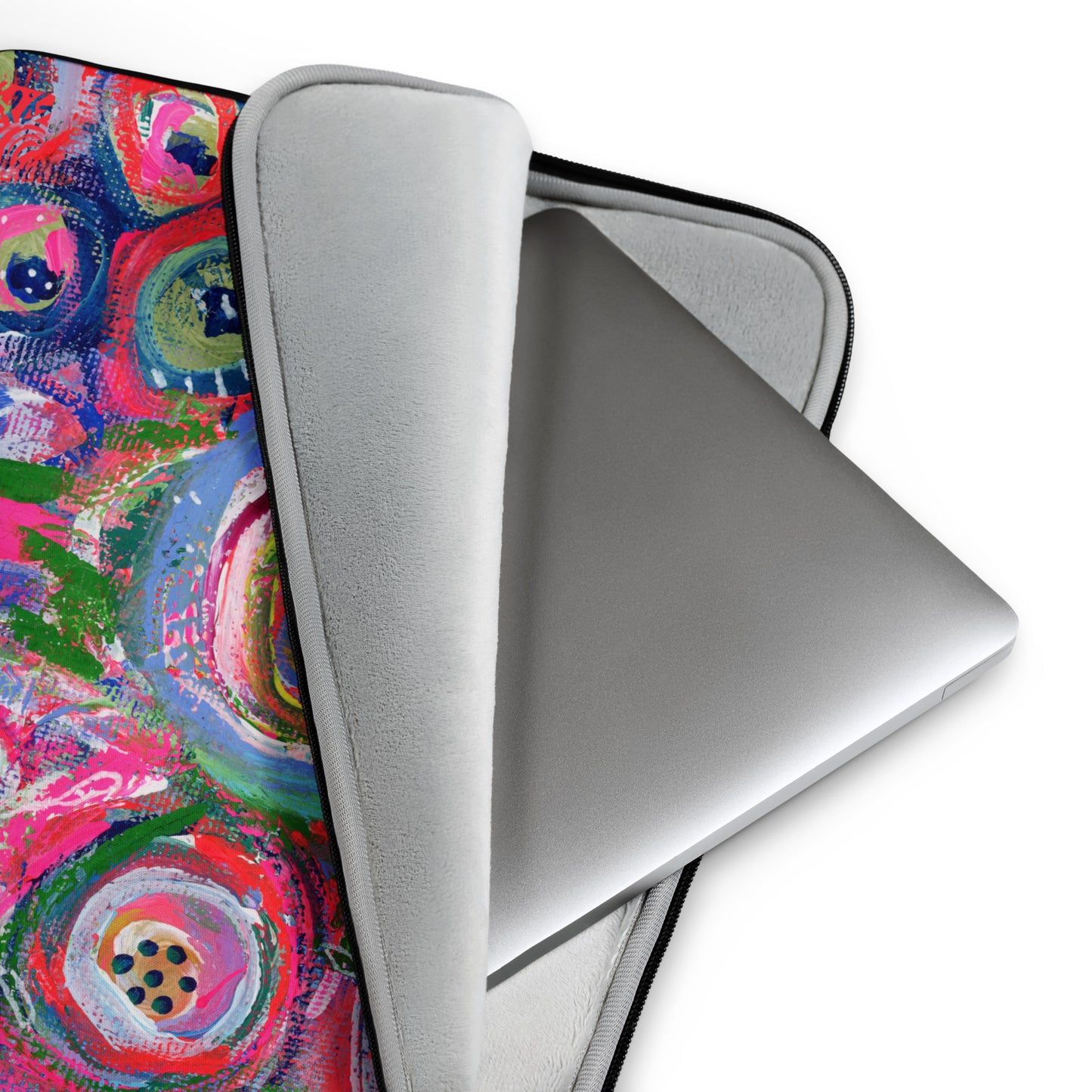 🌌 "Floral Nebulae" Laptop Sleeve | Splinter and Bloom