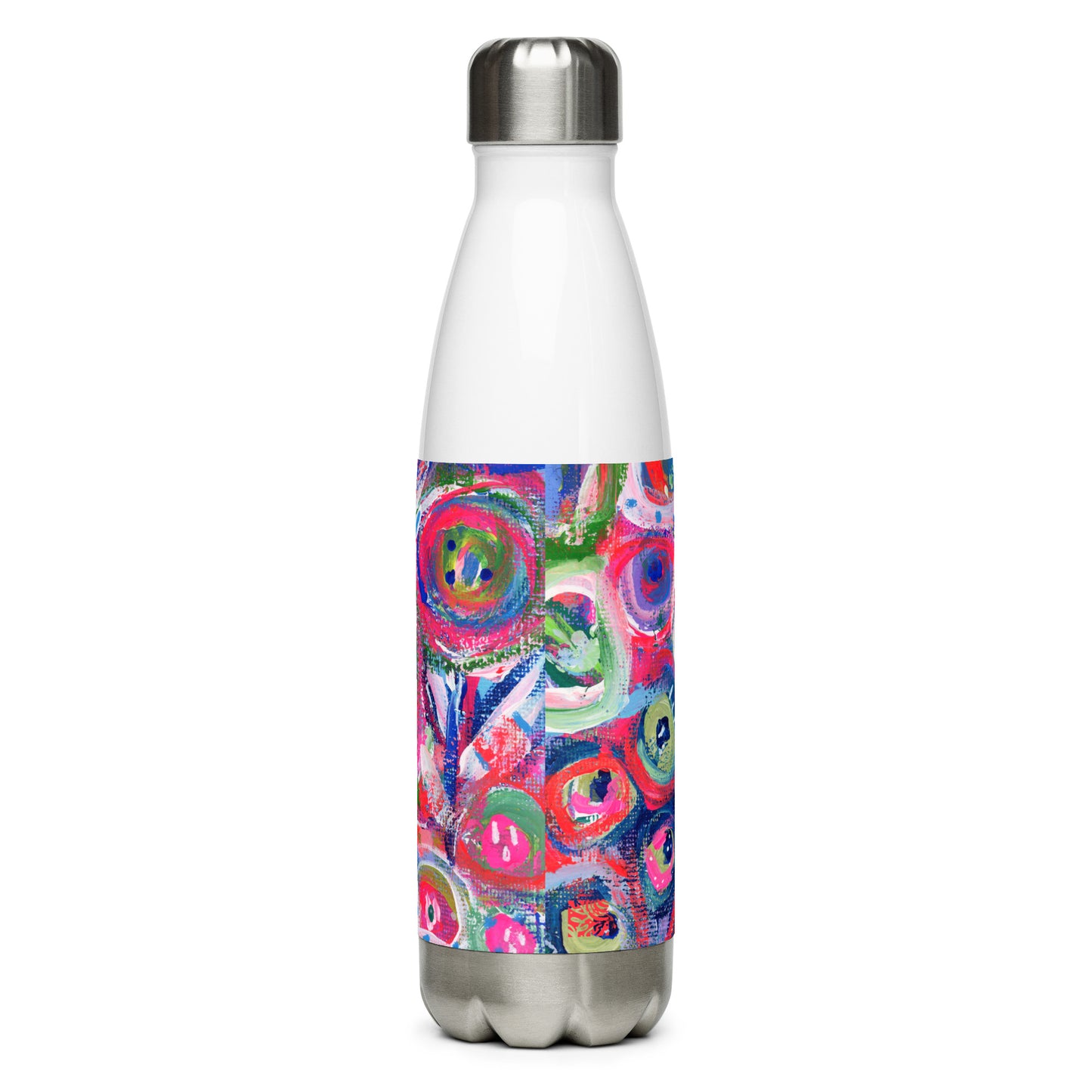 🌌 "Floral Nebulae" Stainless Steel Water Bottle | Splinter and Bloom