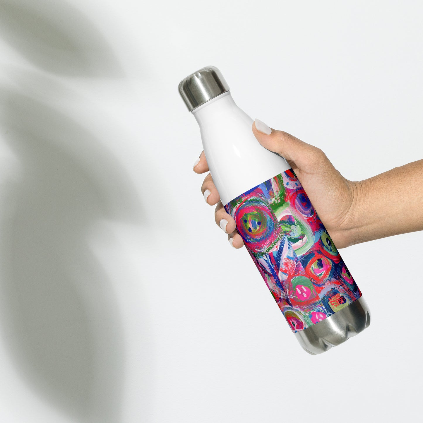 🌌 "Floral Nebulae" Stainless Steel Water Bottle | Splinter and Bloom