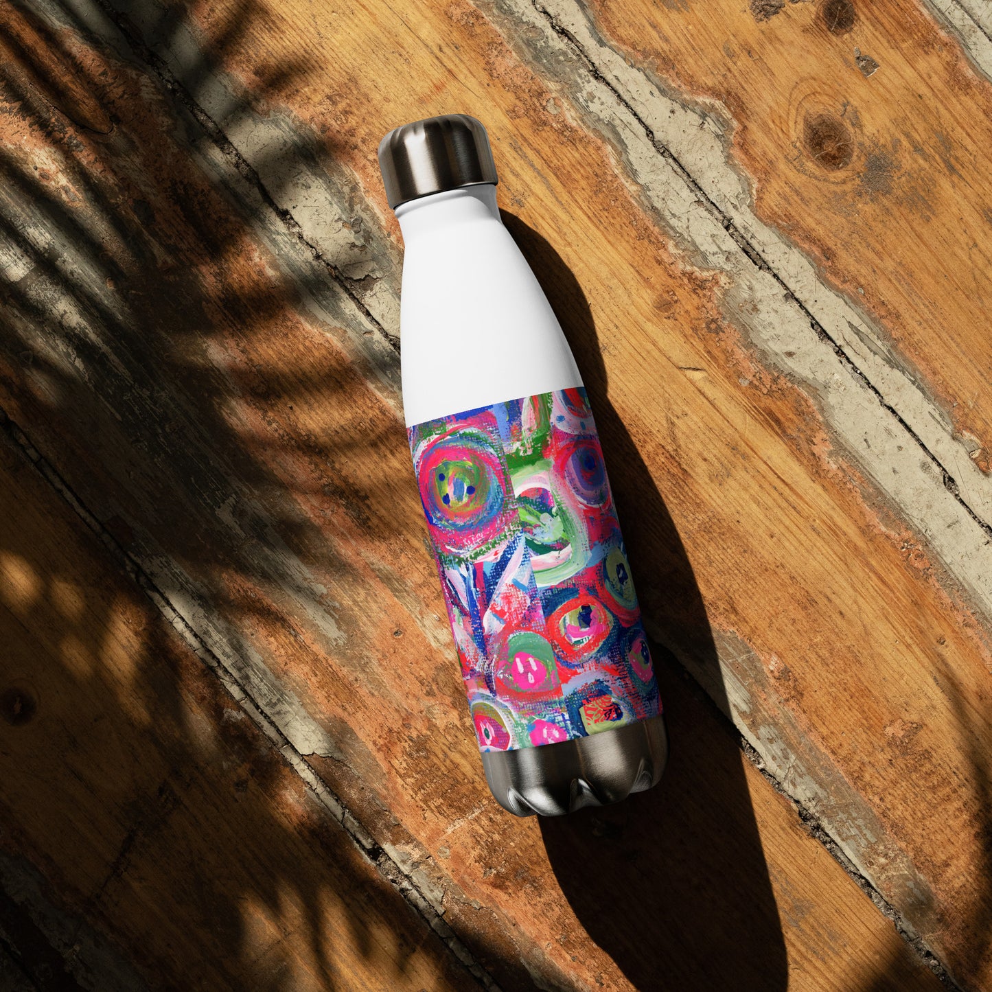 🌌 "Floral Nebulae" Stainless Steel Water Bottle | Splinter and Bloom