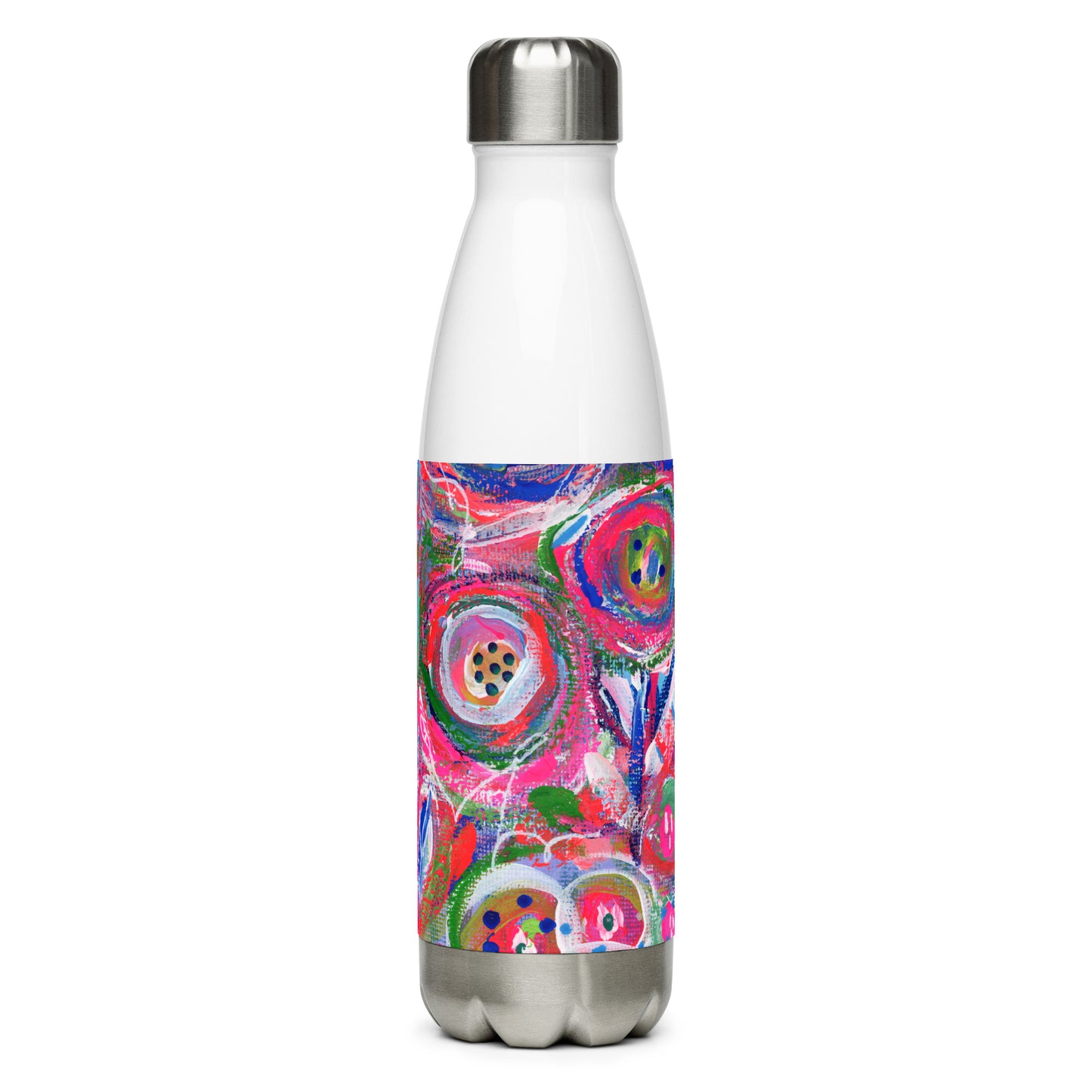🌌 "Floral Nebulae" Stainless Steel Water Bottle | Splinter and Bloom