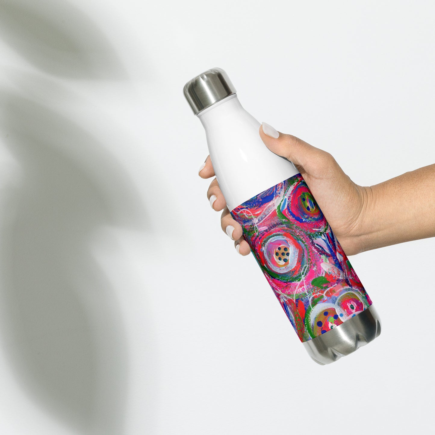 🌌 "Floral Nebulae" Stainless Steel Water Bottle | Splinter and Bloom