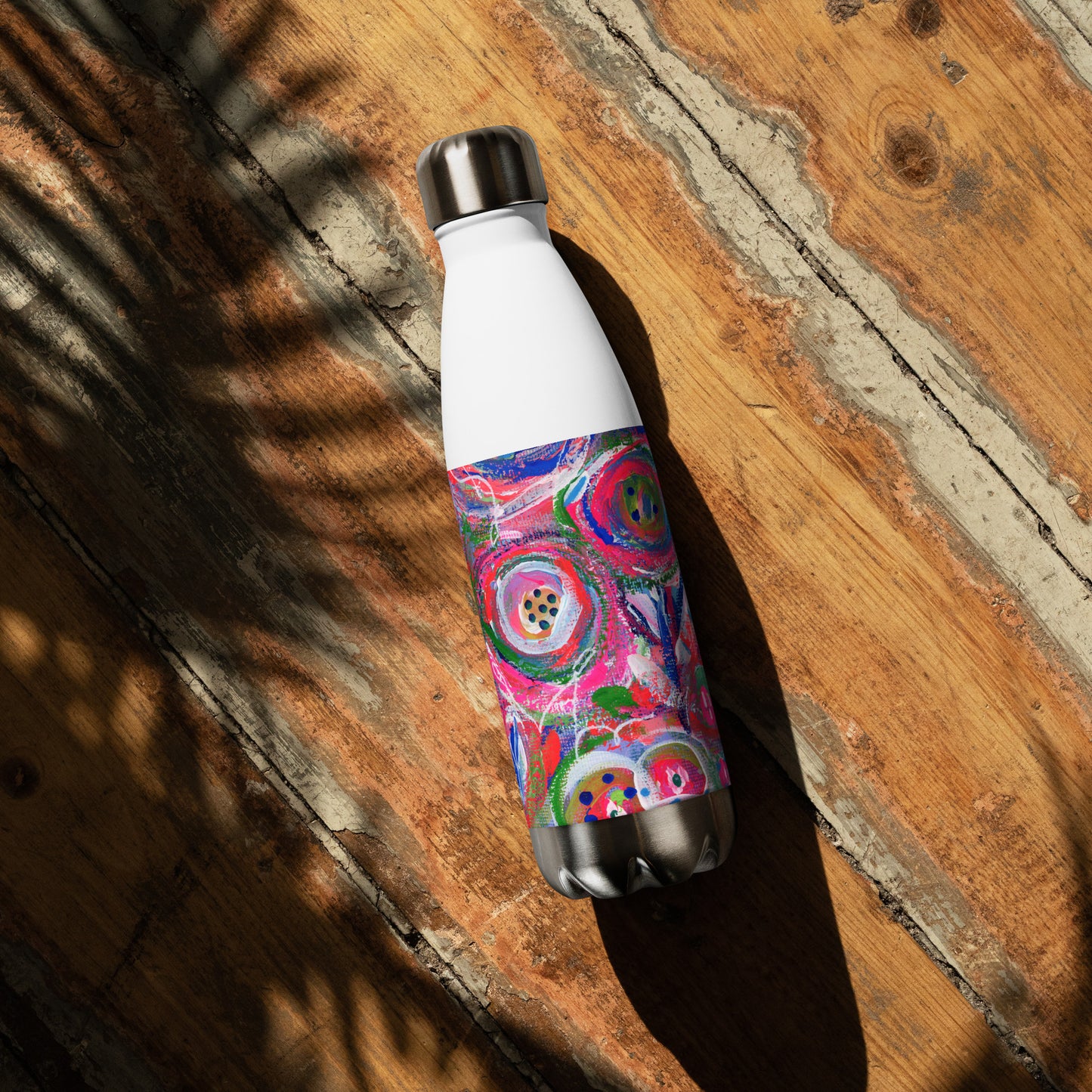 🌌 "Floral Nebulae" Stainless Steel Water Bottle | Splinter and Bloom
