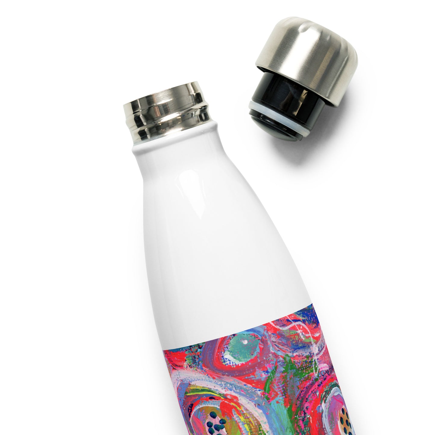 🌌 "Floral Nebulae" Stainless Steel Water Bottle | Splinter and Bloom