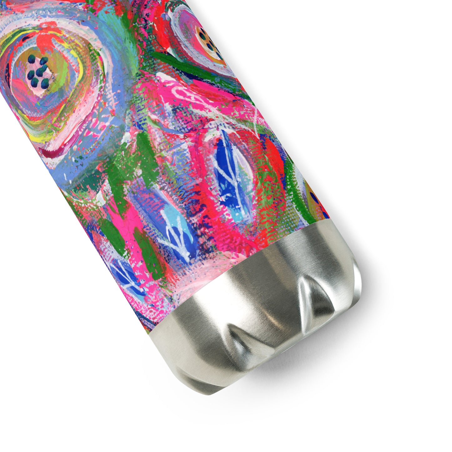 🌌 "Floral Nebulae" Stainless Steel Water Bottle | Splinter and Bloom