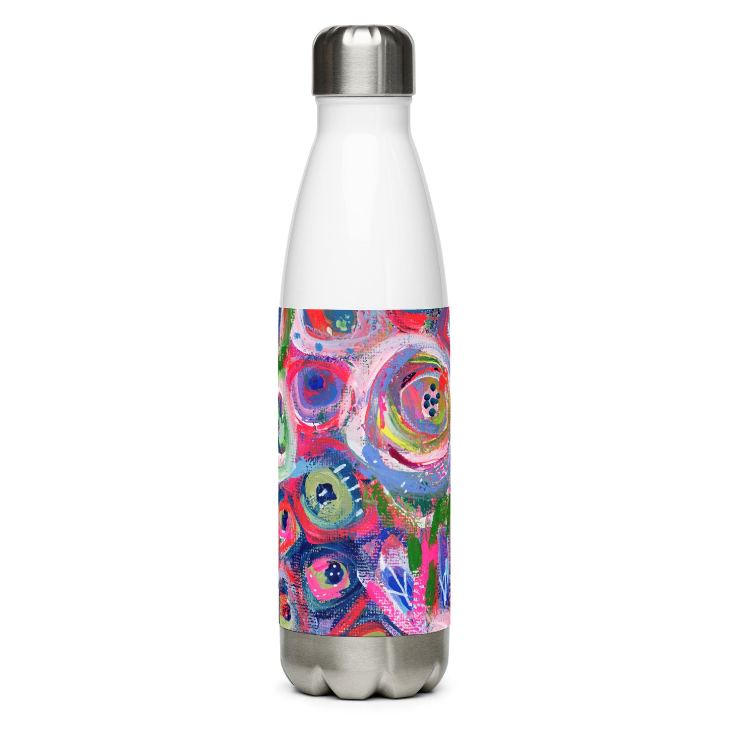 🌌 "Floral Nebulae" Stainless Steel Water Bottle | Splinter and Bloom